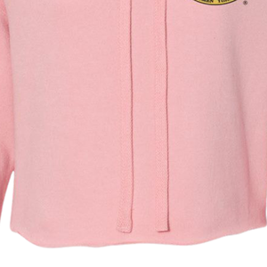 Sudadera con Capucha Corta de Felpa para Mujer AKA Crest Shield, Sudadera Corta Premium Personalizada para Hermandades Griegas, Color Rosa Claro - Product Image 3