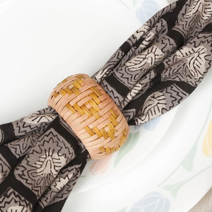 Anillo para Servilletas de Ratán Tejido a Mano, Rústico y Ecológico, Porta Servilletas de Mimbre para Decoración de Mesa de Comedor para Bodas y Fiestas - Product Image 5