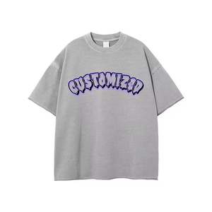 เสื้อยืดพิมพ์ลายเสื้อยืดพร้อมโลโก้สำหรับผู้ชายเสื้อยืดออกแบบได้ตามต้องการ - Product Image 3