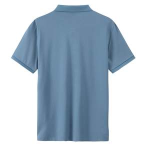 Chemises polo en coton polyester, broderie de logo personnalisée, polo de sport uni pour hommes - Product Image 3