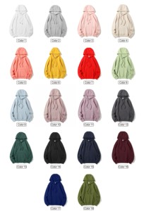 Sudaderas con capucha de forro polar estilo americano con logotipo personalizado al por mayor para hombre y mujer, primavera y otoño - Product Image 3