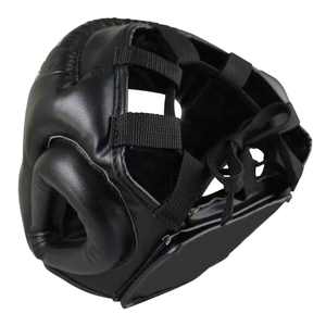 Protector de Cabeza de Cuero Vacuno Personalizado OEM para MMA, Casco de Boxeo para Entrenamiento de Kickboxing, Sparring, Karate, Taekwondo con Diseño Facial - Product Image 3