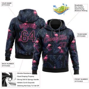 Sudadera con capucha de lana tropical para hombre de poliéster 100%, sudadera con sublimación de tinte completo con diseño de letras blancas para invierno - Product Image 2