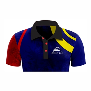 เสื้อโปโลผู้ชายเสื้อกอล์ฟพิมพ์โลโก้ได้ตามต้องการเสื้อยืดเปล่าพิมพ์ซับลิเมชันทำจากโพลีเอสเตอร์100% เสื้อยืดกอล์ฟสำหรับผู้ชาย - Product Image 4