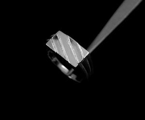 925 Sterling Silver Semi-Mount Setting 10x17mm Rectangle Shape Classic Design 14K Gold Ring DIY Breastmilk Ashes Resin Jewelry - Product Image 1