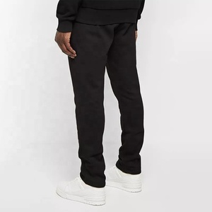 OEM logotipo personalizado invierno sólido Streetwear hombres 100% algodón chándal Jogger pulóver cárdigan dos piezas chándal conjunto - Product Image 6