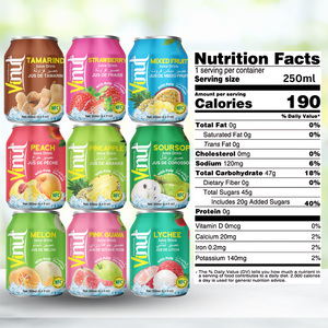 Boisson au jus de melon 250 ml (8,4 fl oz) Fabriqué au Vietnam |   Sans sucre, échantillon gratuit, prix de gros, marque privée, OEM, ODM - Product Image 2