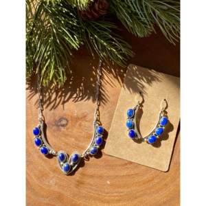 J H Etsitty Fine Jewelry Sets Lapis & Sterling Silver Necklace - Product Image 1