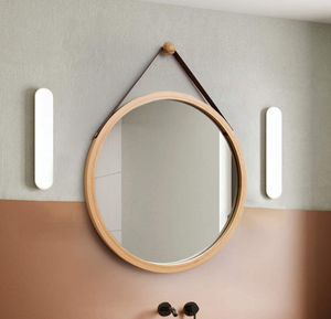 Best Selling Handcrafted Round <b>Wall</b> <b>Mirror</b> with Natural Bamboo Frame and <b>Hanging</b> Strap from Vietnam - Product Image 5