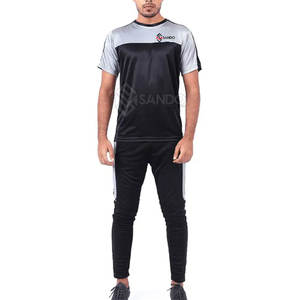 ชุดวอร์มระบายอากาศสำหรับผู้ชายชุดวอร์มฤดูร้อนแขนสั้นแบบปรับแต่งได้ - Product Image 1