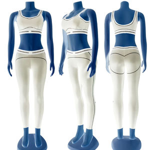 Ensemble de yoga pour femmes sur mesure, court, uni, décontracté, respirant, vente chaude - Product Image 2