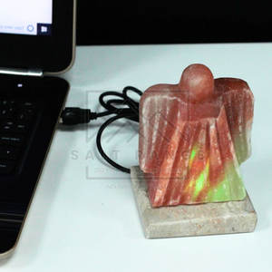 Lampe de sel de l'Himalaya sculptée de qualité supérieure, artisanat naturel, décoration d'intérieur personnalisable - Product Image 4