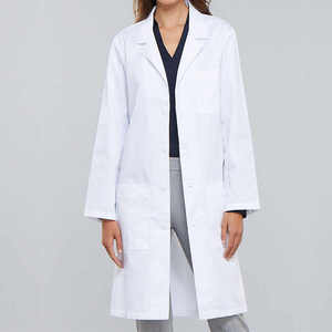 Uniformes médicos Bata de laboratorio de algodón 100% Bata de laboratorio de hospital médico personalizada - Product Image 1