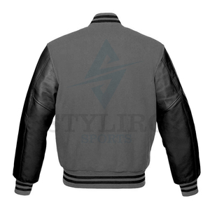 Men's Custom Printed Oversize Varsity Jackets Breathable Baseball Letterman Bomber with Embroidered Logo <b>Fleece</b> Fabric - Product Image 2