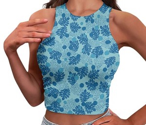 เสื้อยืดออกกำลังกายแขนสั้นสำหรับผู้หญิงเสื้อครอปใส่ออกกำลังกาย - Product Image 5