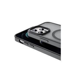 Coque de protection antichoc en silicone style Netzy Ins mat compatible MagSafe pour iPhone 12 Pro et 14 Plus - Product Image 5