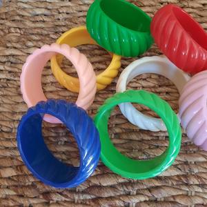 Multicolor Colorful Acrylic Resin <b>Fashion</b> <b>Bangles</b> for Women Girl Geometric Square Indian <b>Bangles</b> - Product Image 6