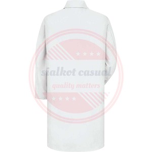 เสื้อโค้ทผ้าฝ้ายแขนยาวและสั้นสำหรับผู้ชายและผู้หญิงเสื้อโค้ทสำหรับห้องแล็บเครื่องแบบแพทย์พยาบาลโรงพยาบาล - Product Image 6