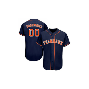 Maillot de baseball d'équipe personnalisé 100% polyester respirant antibactérien anti-UV séchage rapide col en V broderie logo personnalisé grande taille - Product Image 6