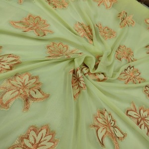 Tissu en Chiffon Fransawi Garbasaar de Haute Qualité, Luxueux, de Style Somalien, avec Motif Floral, Léger et Confortable - Product Image 1
