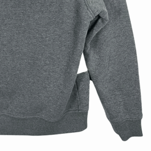 Sudadera con capucha clásica de color gris y blanco para mujer, sudadera de lana de algodón transpirable para Otoño Invierno, ropa de calle elegante - Product Image 6