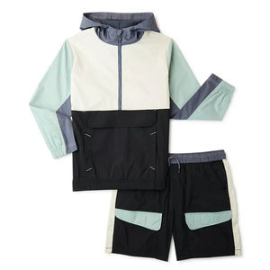 Fabriqué en usine en gros coupe-vent survêtement luxe respirant veste et short ensemble hommes vêtements fabriqués au Pakistan - Product Image 5