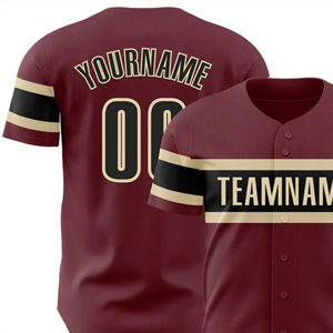 Maillot de baseball unisexe personnalisé avec nom d'équipe, ensemble de vêtements de sport respirant antibactérien, taille plus, design imprimé, détails perlés, pour adultes - Product Image 5