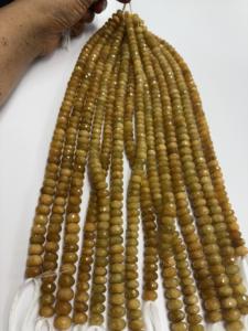 Perles en pierre de saphir jaune naturel véritable pour la fabrication de bijoux Perles de pierres précieuses authentiques - Product Image 6