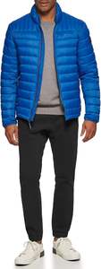 Chaqueta acolchada de alta calidad para hombre con capucha desmontable, ligera, resistente al agua, aislada, con revestimiento hinchado de invierno, venta al por mayor - Product Image 6