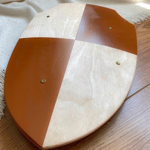 JEXMOO Handmade 24-Inch Wood and High Carbon Steel Viking Shield Centre <b>Cup</b> Design With Compatible and <b>Customization</b> Support - Product Image 6
