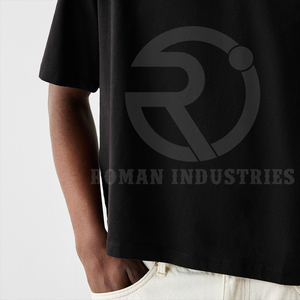 Camiseta de poliéster de 300g de corte Regular de peso pesado, gráfico personalizado, secado rápido, recortada en blanco para hombre - Product Image 4