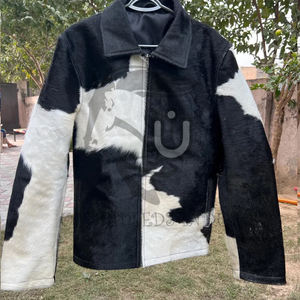 Chaqueta de Invierno de Cuero Vacuno con Pelo de Primera Calidad para Hombre, Diseño de Logotipo Personalizado, Calefactable, Resistente al Viento, Transpirable, Estilo Casual - Product Image 5