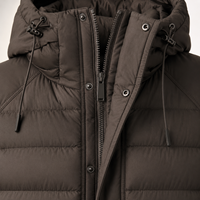 Manteau d'hiver pour femme en coton avec fausse capuche et fermeture éclair, manches en polaire respirante – Chaud et confortable – Vestes pour femme
