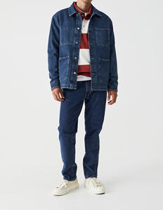 Vente en gros 2025 – Jean boyfriend personnalisé déchiré, coupe ample, pantalon en denim pour homme, imprimé streetwear - Product Image 1