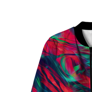 Veste universitaire en polyester à sublimation personnalisée, vente en gros, veste d'hiver, veste de baseball à fermeture éclair, veste bomber en polaire pour homme - Product Image 3