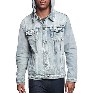 Fabricant de vestes en tissu denim de coton sur mesure, lavage pigmenté, OEM, veste en jean denim sur mesure pour homme - Product Image 5