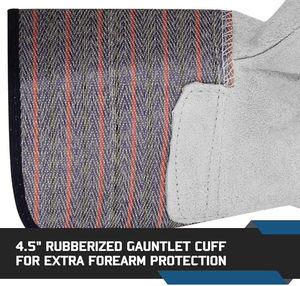 Gants de travail en cuir de vachette fendu haute Performance vente chaude sécurité industrielle Protection des mains Applications de soudage Aramide - Product Image 4