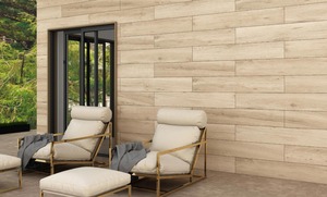 Royal Wood <b>Sandal</b> 200x1200mm Glazed Porcelain Wood Strip Tiles Grade India Factory Direct Supply - Product Image 5