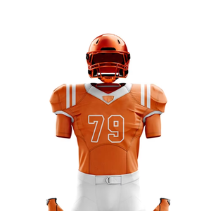 2025 Polyester fait ensemble de Football Design uni fabriqué au Pakistan complet sublimé meilleure vente uniforme maillot de Football américain - Product Image 2