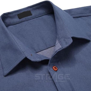 Chemise en jean 100 % coton, coupe décontractée, respirante, écologique, légère, avec coutures soignées et toucher doux. - Product Image 5