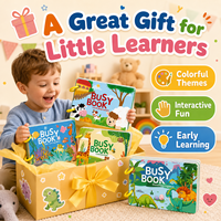 Livre d'activités pour tout-petits, directement de l'usine, livre silencieux, jouet d'apprentissage sensoriel Montessori, tableau à velcro réutilisable, personnalisation OEM
