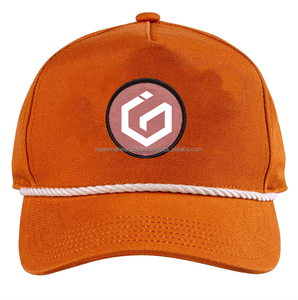 Gorra de Béisbol Personalizada OEM de 6 Paneles con Visera Curva, Ajustable con Cuerda, Logotipo en Parche de Goma, para Deportes al Aire Libre y Uso Casual - Product Image 1