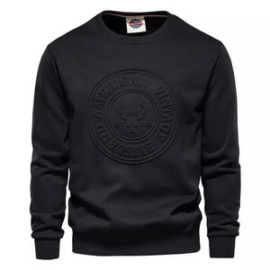 Sweatshirts Streetwear Unisex Printing Plain Custom Logo <b>3D</b> Embossed Oversized Pullover Sweatshirt Blank Men <b>Hoodies</b> - Product Image 5