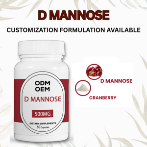 ODM OEM Supply D Mannose 60 Capsules Extrait de canneberge Supplément de fibres alimentaires D Mannose Capsules D-Mannose Supplément - Product Image 3