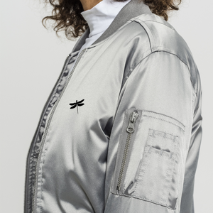 Chaqueta vaquera de mujer con cuello marinero, chaqueta bomber de satén, ropa de abrigo de invierno, bordado de alta calidad 2026 - Product Image 4