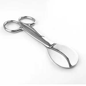 Braun-Stadler 18cm Ciseaux ombilicaux fins inclinés Instrument gynécologique en acier inoxydable pour tissus délicats du périnée - Product Image 1