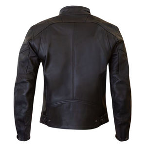 Veste de moto en cuir pleine fleur aniline de qualité supérieure, fabriquée sur mesure par le fabricant, pour motards urbains - Product Image 2