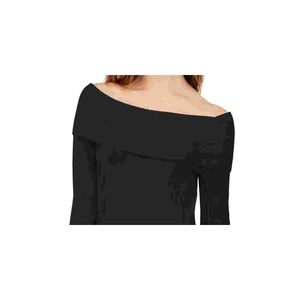 INC International Concepts Maglione casual da donna con spalle scoperte e coste, invernale, nero, taglia XS - Product Image 2