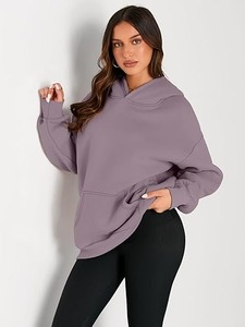 Sudaderas y Hoodies Extra Grandes de Algodón para Mujer, Tejido Casual de Alta Calidad, Transpirable, 280g, con Logotipo Personalizado - Product Image 3