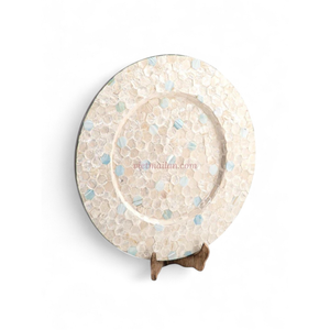 Modern Luxury Mother of Pearl Charger <b>Plate</b> Designed for Daily Meals and Simple Home Decor - Product Image 2